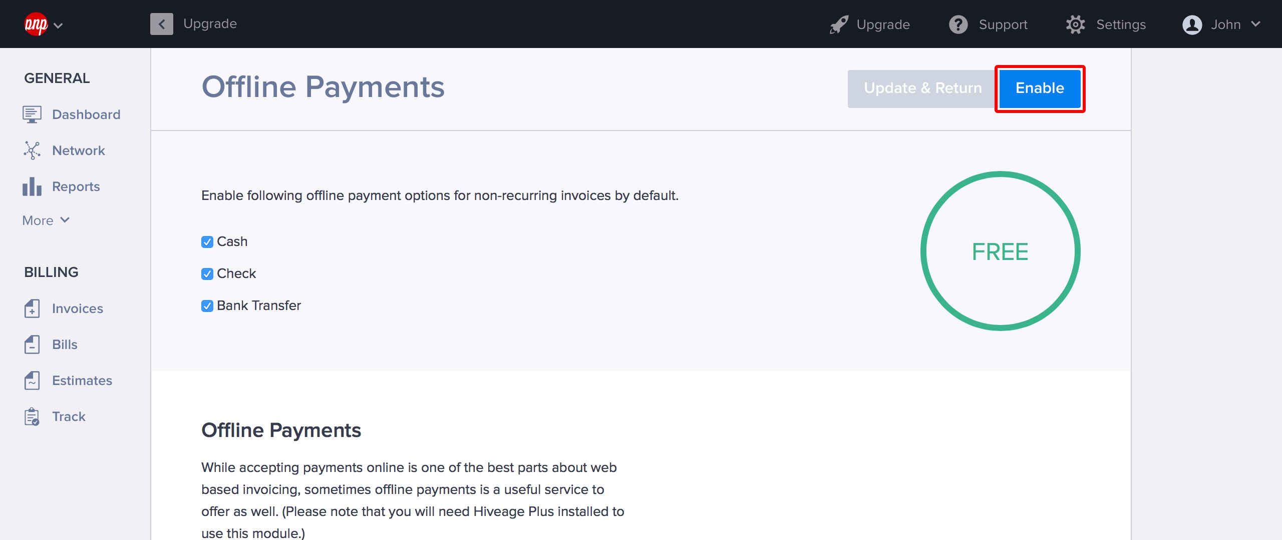 Offline Payments Settings