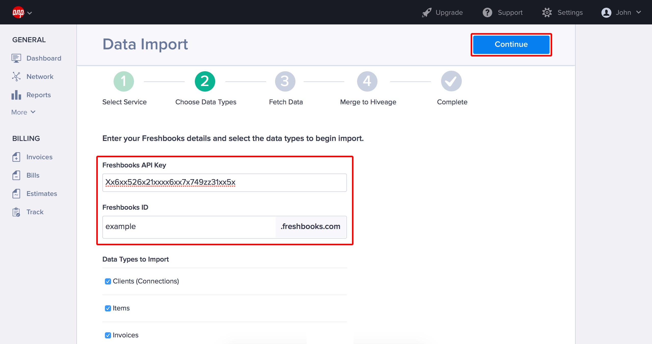 Freshbooks API Key